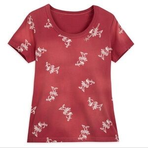 Disney Store Minnie Mouse Print Tee Shirt